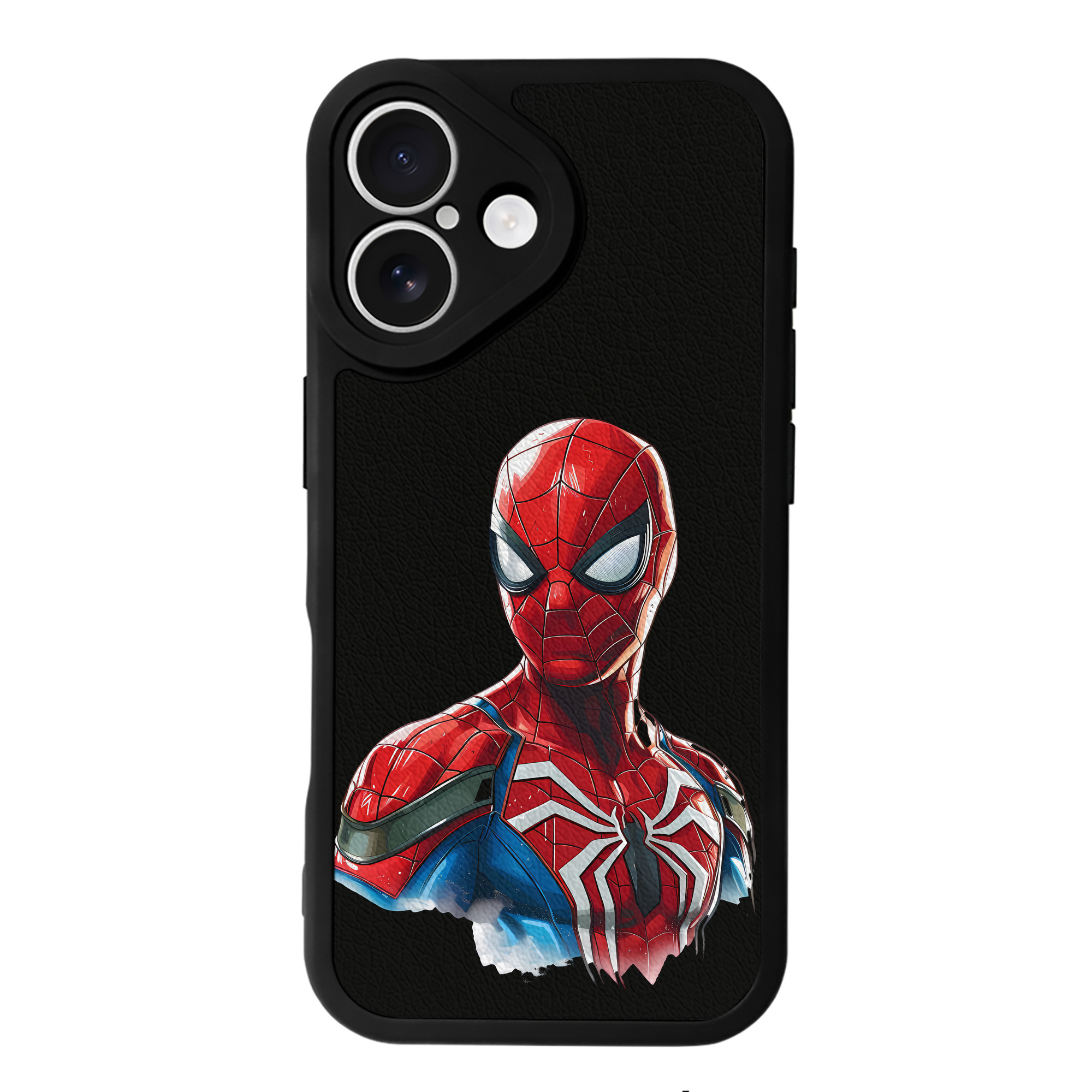 Spider Man スパイダーマン 【iPhone 16シリーズ対応】シリコンスマホケース（レザー調） 材質：シリコン